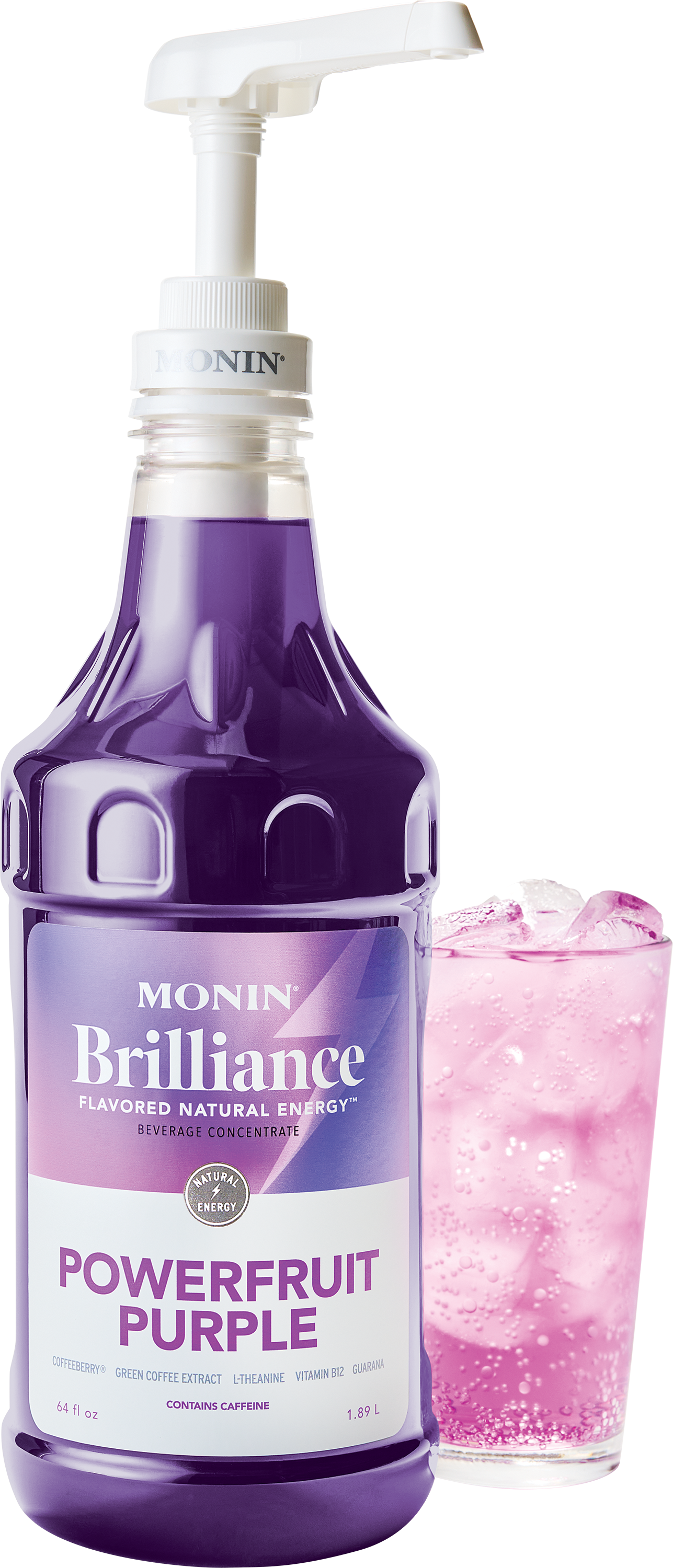 Powerfruit Morado Brilliance Energía Natural Monin