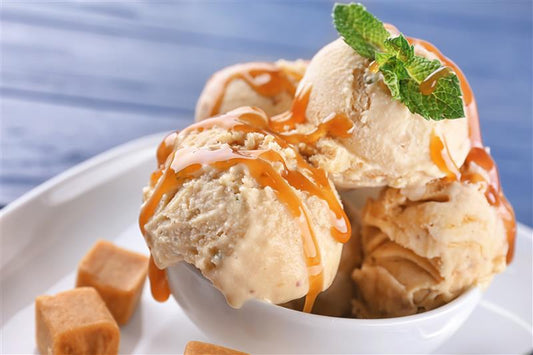 Helado Chilli Crisp de Toffee con Caramelo y Sal Marina