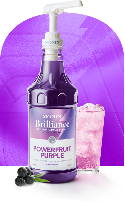 Powerfruit Morado Brilliance Energía Natural Monin