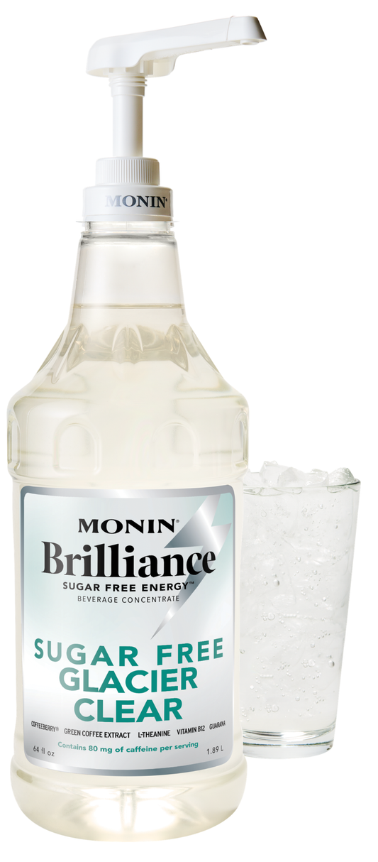 Glaciar Claro Brilliance Energy Sin Azúcar Monin