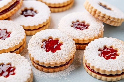 Galletas Linzer de Frambuesa y Almendra