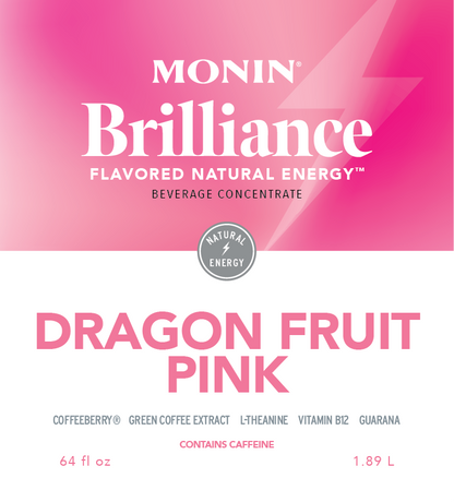Dragon Fruit Rosa Brilliance Natural Energy Monin