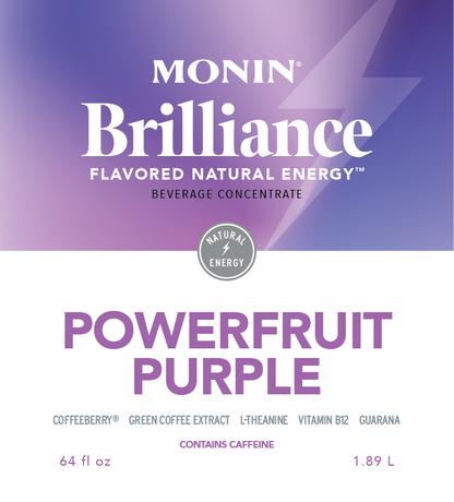 Powerfruit Morado Brilliance Energía Natural Monin