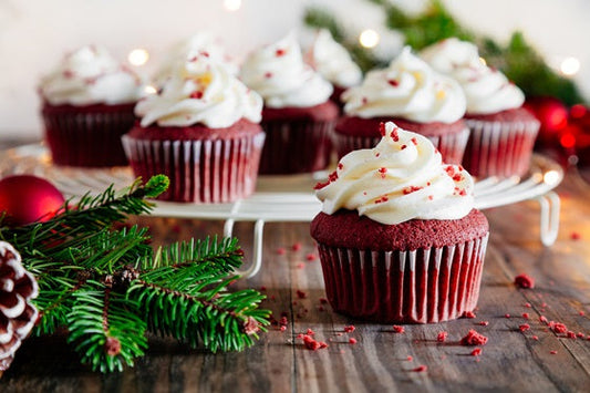 Cupcakes de Red Velvet y Avellana