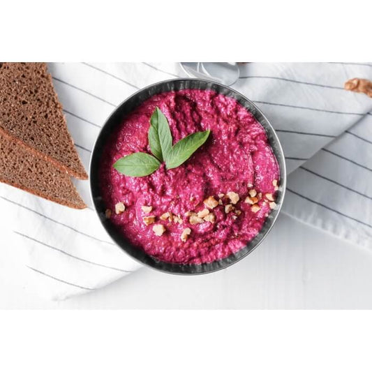 Humus de jengibre y remolacha